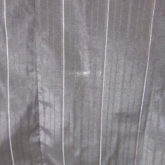 Roper Vintage Western Shirt Snap Black Silver Metallic Stripes Roses Size Medium - Picture 7 of 12